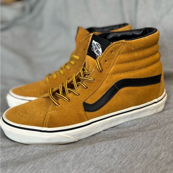 Limited Edition Vans Sk8 High-Top Timberland Wheat Suede with Black - Hiker - Picture 1 of 10